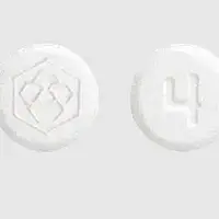 Fanapt (Iloperidone [ eye-loe-per-i-done ])-Logo 4-4 mg-White-Round