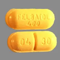 Felbatol (Felbamate [ fel-bam-ate ])-FELBATOL 400 04 30-400 mg-Yellow-Capsule-shape