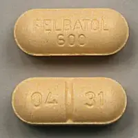 Felbatol (Felbamate [ fel-bam-ate ])-FELBATOL 600 04 31-600 mg-Peach-Capsule-shape