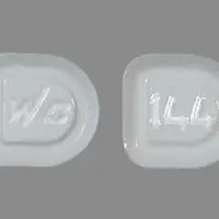 Femhrt (Ethinyl estradiol and norethindrone (hrt) [ eth-in-ill-ess-tra-dye-ole-and-nor-eth-in-drone ])-WC 144-ethinyl estradiol 0.005 mg / norethindrone acetate 1 mg-White-U-shape