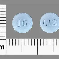 Finasteride (Finasteride [ fin-as-ter-ide ])-IG 412-5 mg-Blue-Round