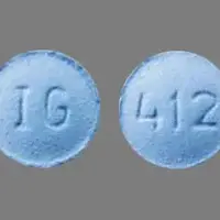 Finasteride (Finasteride [ fin-as-ter-ide ])-IG 412-5 mg-Blue-Round