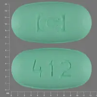 Gabitril (Tiagabine [ tye-ag-a-been ])-412 C-12 mg-Green-Oval