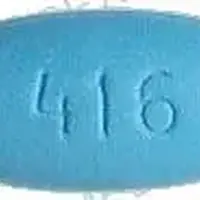 Gabitril (Tiagabine [ tye-ag-a-been ])-416 C-16 mg-Blue-Oval