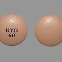 Hysingla er (Hydrocodone (oral) [ hye-droe-koe-done ])-HYD 60-60 mg-Beige-Round