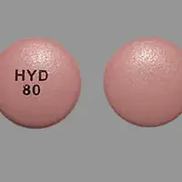 Hysingla er (Hydrocodone (oral) [ hye-droe-koe-done ])-HYD 80-80 mg-Pink-Round