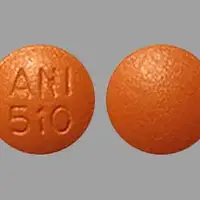 Indapamide (Indapamide [ in-dap-a-mide ])-ANI 510-1.25 mg-Orange-Round