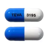 Ketoprofen (Ketoprofen [ kee-toe-proe-fen ])-TEVA 3195-75 mg-Blue & White-Capsule-shape