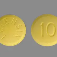 Lotensin (Benazepril [ ben-ay-ze-pril ])-LOTENSIN 10-10 mg-Yellow-Round