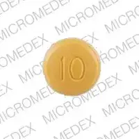 Lotensin (Benazepril [ ben-ay-ze-pril ])-LOTENSIN 10-10 mg-Yellow-Round