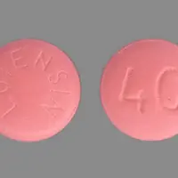 Lotensin (Benazepril [ ben-ay-ze-pril ])-LOTENSIN 40-40 mg-Pink-Round