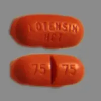 Lotensin hct (Hydrochlorothiazide and benazepril [ hye-droe-klor-oh-thy-a-zide-and-ben-az-e-pril ])-LOTENSIN HCT 75 75-20 mg / 25 mg-Red-Oval