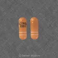 Lotrel (Amlodipine and benazepril [ am-loe-di-peen-and-ben-ay-ze-pril ])-LOTREL 2260-5 mg / 10 mg-Brown / White-Capsule-shape