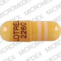 Lotrel (Amlodipine and benazepril [ am-loe-di-peen-and-ben-ay-ze-pril ])-LOTREL 2260-5 mg / 10 mg-Brown / White-Capsule-shape