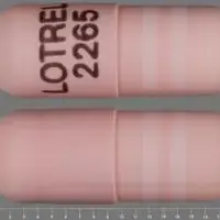 Lotrel (Amlodipine and benazepril [ am-loe-di-peen-and-ben-ay-ze-pril ])-LOTREL 2265-5 mg / 20 mg-Pink / White-Capsule-shape