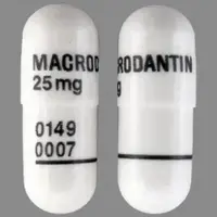 Macrodantin (Nitrofurantoin [ nye-troe-fue-ran-toin ])-MACRODANTIN 25 mg 0149 0007-25 mg-White-Capsule-shape