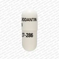 Macrodantin (Nitrofurantoin [ nye-troe-fue-ran-toin ])-MACRODANTIN 25 mg 52427-286-25 mg-White-Capsule-shape