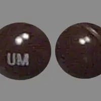 Marinol (Dronabinol [ droe-nah-bih-nol ])-UM-5 mg-Brown-Oval