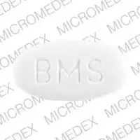 Metaglip (Glipizide and metformin [ glip-ih-zyd-and-met-for-min ])-BMS 6077-2.5 mg / 500 mg-White-Oval