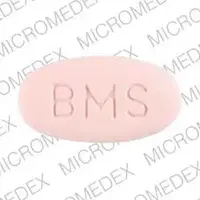 Metaglip (Glipizide and metformin [ glip-ih-zyd-and-met-for-min ])-BMS 6078-5 mg / 500 mg-Pink-Oval