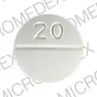 Methylin (Methylphenidate (oral) [ meth-il-fen-i-date ])-20 M-20 mg-White-Round