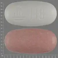 Micardis hct (Hydrochlorothiazide and telmisartan [ hye-droe-klor-oh-thye-a-zide-and-tel-mi-sar-tan ])-LOGO H8-12.5 mg / 80 mg-Red & White-Oval