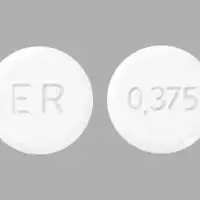 Mirapex er (Pramipexole [ pram-i-pex-ole ])-ER 0.375-0.375 mg-White-Round