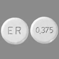 Mirapex er (Pramipexole [ pram-i-pex-ole ])-ER 0.375-0.375 mg-White-Round