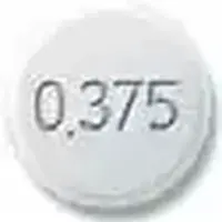 Mirapex er (Pramipexole [ pram-i-pex-ole ])-ER 0.375-0.375 mg-White-Round