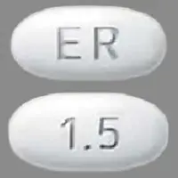 Mirapex er (Pramipexole [ pram-i-pex-ole ])-ER 1.5-1.5 mg-White-Oval