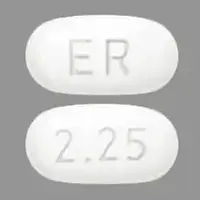 Mirapex er (Pramipexole [ pram-i-pex-ole ])-ER 2.25-2.25 mg-White-Oval