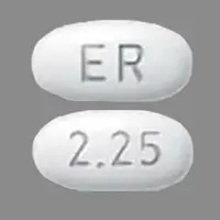 Mirapex er (Pramipexole [ pram-i-pex-ole ])-ER 2.25-2.25 mg-White-Oval