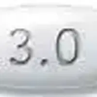 Mirapex er (Pramipexole [ pram-i-pex-ole ])-ER 3.0-3 mg-White-Oval