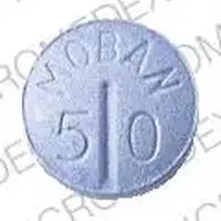 Moban (Molindone [ moe-lin-done ])-MOBAN 50-50 MG-Blue-Round