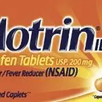 Motrin ib (Ibuprofen 200mg [ eye-bue-proe-fen ])-MOT-200 mg-Orange-Oval