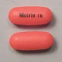 Motrin ib (Ibuprofen 200mg [ eye-bue-proe-fen ])-Motrin IB-200 mg-Orange-Capsule-shape