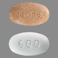 Mucinex d (Guaifenesin and pseudoephedrine [ gwye-fen-e-sin, soo-doe-e-fed-rin ])-Mucinex 600-guaifenesin 600 mg / pseudoephedrine hydrochloride 60 mg-Orange / White-Oval