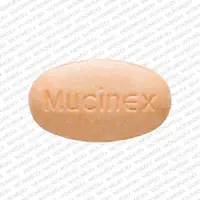 Mucinex d (Guaifenesin and pseudoephedrine [ gwye-fen-e-sin, soo-doe-e-fed-rin ])-Mucinex 600-guaifenesin 600 mg / pseudoephedrine hydrochloride 60 mg-Orange / White-Oval