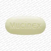 Mucinex dm (Dextromethorphan and guaifenesin [ dex-troe-me-thor-fan-and-gwye-fen-e-sin ])-Mucinex 1200-60 mg / 1200 mg-Yellow / White-Oval