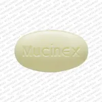 Mucinex dm (Dextromethorphan and guaifenesin [ dex-troe-me-thor-fan-and-gwye-fen-e-sin ])-Mucinex 600-dextromethorphan hydrobromide 30 mg / guaifenesin 600 mg-Yellow / White-Oval