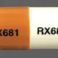 Nalfon (Fenoprofen [ fen-oh-proe-fen ])-RX681 RX681-fenoprofen calcium 200 mg-Yellow & White-Capsule-shape