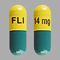 Namenda xr (Memantine [ meh-man-teen ])-FLI 14 mg-14 mg-Yellow / Green-Capsule-shape