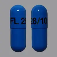 Namzaric (Donepezil and memantine [ doe-nep-e-zil-and-mem-an-teen ])-FL 28/10-donepezil hydrochloride 10 mg / memantine hydrochloride 28 mg-Blue-Capsule-shape