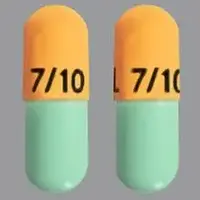 Namzaric (Donepezil and memantine [ doe-nep-e-zil-and-mem-an-teen ])-FL 7/10-donepezil hydrochloride 10 mg / memantine hydrochloride 7 mg-Green & Orange-Capsule-shape