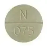 Thyroid (desiccated) (Thyroid (desiccated) [ thye-roid ])-RLC N 075-48.75 mg (¾ Grain)-White-Round