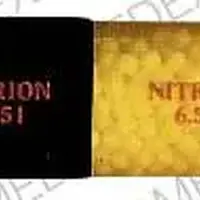 Nitro-bid (topical) (Nitroglycerin (topical) [ nye-troe-glis-er-in ])-MARION 1551 NITRO-BID 6.5 mg-6.5 MG-Brown-Capsule-shape