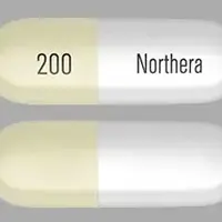 Northera (Droxidopa [ drox-i-dop-a ])-Northera 200-200 mg-White & Yellow-Capsule-shape