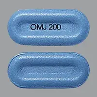 Nucynta er (Tapentadol [ ta-pen-ta-dol ])-OMJ 200-200 mg-Blue-Rectangle