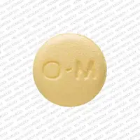 Nucynta (Tapentadol [ ta-pen-ta-dol ])-O-M 50-tapentadol 50 mg-Yellow-Round