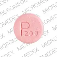 Pacerone (Amiodarone (oral) [ a-mi-oh-da-rone ])-P200 U-S 0147-200 mg-Pink-Round